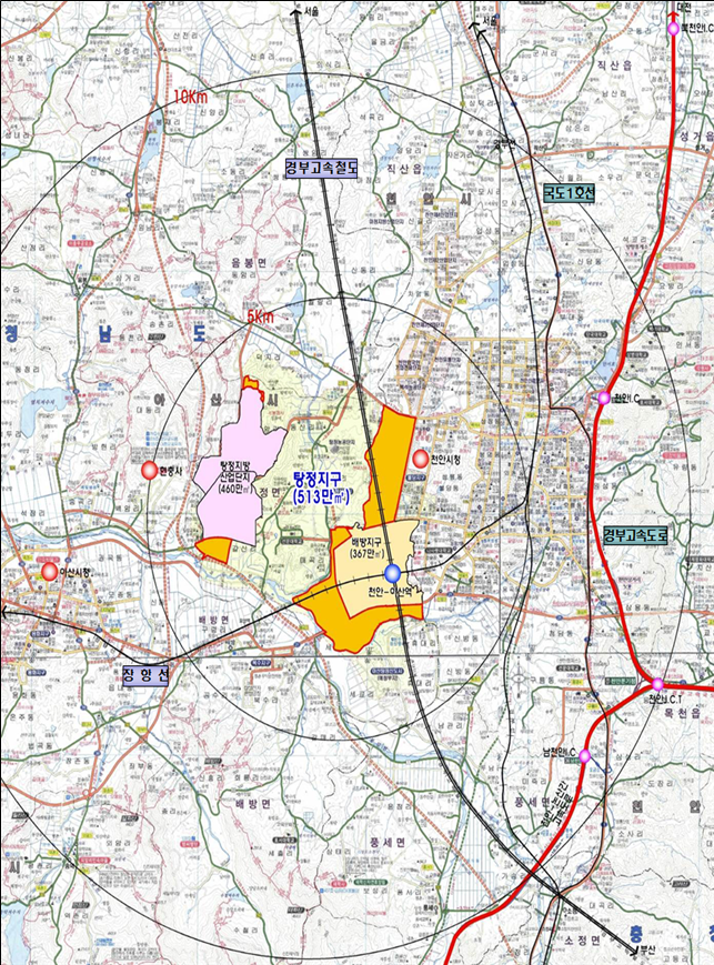 Construction project management service for the construction stage of section 4 of the Asan Tangjeong district residential land development 